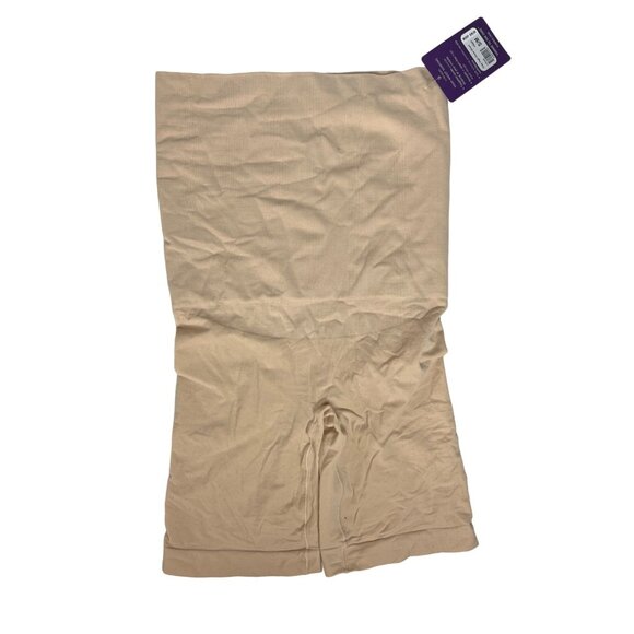 Yummie Shape High Waist Shaping Shorts Shaper Small/Medium Tan New Compression - Picture 4 of 10